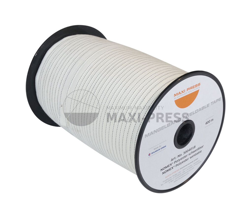 IRONER GUIDE TAPE NOMEX®/ POLYESTER - MAXI-PRESS Elastomeric, Inc